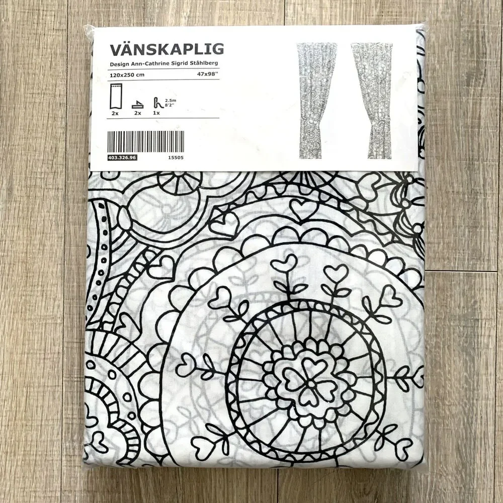 NEW IKEA Vanskaplig Curtains 47